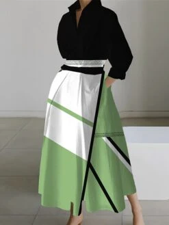 Women's Shirt Dress Casual Dress Swing Dress Maxi Long Dress Outdoor Office Daily Polyester Fashion Modern Shirt Collar Button Pocket Long Sleeve Spring Fall Winter 2023 Loose Fit ArmyGreen Yellow 12 Women's Shirt Dress Casual Dress Swing Dress Maxi Long Dress Outdoor Office Daily Polyester Fashion Modern Shirt Collar Button Pocket Long Sleeve Spring Fall Winter 2023 Loose Fit ArmyGreen Yellow -HAYz Clothing Shop lpmefw1691572531562