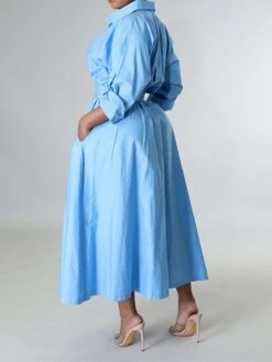Women's Shirt Dress Casual Dress Swing Dress Maxi Long Dress Outdoor Daily Vacation Cotton And Linen Fashion Casual Shirt Collar Button Rolled Cuff Long Sleeve Spring Fall Winter 2023 Slim Black 38 Women's Shirt Dress Casual Dress Swing Dress Maxi Long Dress Outdoor Daily Vacation Cotton And Linen Fashion Casual Shirt Collar Button Rolled Cuff Long Sleeve Spring Fall Winter 2023 Slim Black -HAYz Clothing Shop lqgivx1695027668729