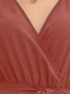 Women's Plus Size Prom Dress Party Dress Wedding Guest Dress Long Dress Maxi Dress Red Long Sleeve Pure Color Lace Up Fall Winter Autumn V Neck Fashion Winter Dress Evening Party Wedding Guest 2023 L -HAYz Clothing Shop lvtfab1693535319779