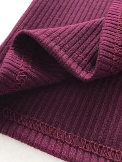 Women's Plus Size Curve Casual Dress Sweater Dress Sheath Dress Plain Midi Dress Long Sleeve Button Split Stand Collar Fashion Daily Black Wine Fall Winter XL XXL 3XL 4XL 5XL -HAYz Clothing Shop lxfcon1694151466071