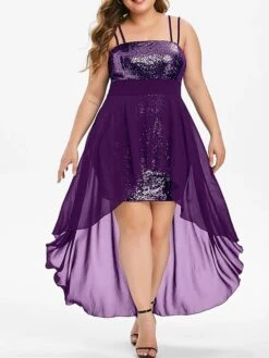 Women's Plus Size Prom Dress Party Dress Sequin Dress Long Dress Maxi Dress Black Wine Purple Sleeveless Pure Color Sequins Spring Fall Winter Spaghetti Strap Fashion Wedding Guest Birthday Evening 17 Women's Plus Size Prom Dress Party Dress Sequin Dress Long Dress Maxi Dress Black Wine Purple Sleeveless Pure Color Sequins Spring Fall Winter Spaghetti Strap Fashion Wedding Guest Birthday Evening -HAYz Clothing Shop mcxgcj1692177426620