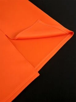 Women's Plus Size Curve Party Dress Cocktail Dress Bodycon Plain Midi Dress Short Sleeve Split Off Shoulder Fashion Party Orange Spring Fall XL XXL 3XL 4XL -HAYz Clothing Shop meenaq1694165780541