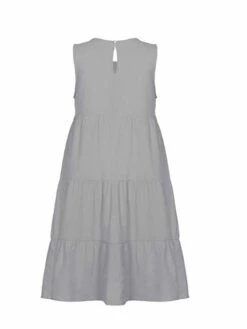 Women's Casual Dress Cotton Linen Dress A Line Dress Mini Dress Cotton Blend Basic Casual Outdoor Daily Crew Neck Ruched Sleeveless Summer Spring 2023 Regular Fit Light Blue ArmyGreen Black Pure Color -HAYz Clothing Shop mgldjn1678780281897