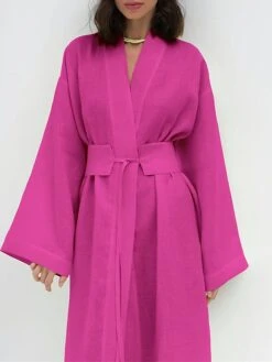 Women's Casual Dress Cotton Dress Wrap Dress Maxi Long Dress Cotton Fashion Basic Outdoor Daily Holiday V Neck Split Tie Belt Long Sleeve Fall Winter Autumn 2023 Loose Fit Navy Blue Green Rose Red 22 Women's Casual Dress Cotton Dress Wrap Dress Maxi Long Dress Cotton Fashion Basic Outdoor Daily Holiday V Neck Split Tie Belt Long Sleeve Fall Winter Autumn 2023 Loose Fit Navy Blue Green Rose Red -HAYz Clothing Shop mmdhud1692961113156