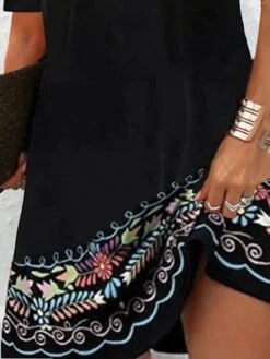 Women‘s Plus Size Curve Casual Dress Floral Mini Dress Short Sleeve Cut Out Print V Neck Fashion Daily Black Summer Spring L XL XXL 3XL 4XL 5 Women‘s Plus Size Curve Casual Dress Floral Mini Dress Short Sleeve Cut Out Print V Neck Fashion Daily Black Summer Spring L XL XXL 3XL 4XL -HAYz Clothing Shop msjvhk1677650688372