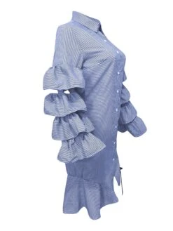 Women's Shirt Dress Sheath Dress Midi Dress Winter Dress Daily Vacation Polyester Cotton Blend Fashion Casual Shirt Collar Lace Up Ruched Long Sleeve Summer Spring Fall 2022 Regular Fit Red Light Blue 24 Women's Shirt Dress Sheath Dress Midi Dress Winter Dress Daily Vacation Polyester Cotton Blend Fashion Casual Shirt Collar Lace Up Ruched Long Sleeve Summer Spring Fall 2022 Regular Fit Red Light Blue -HAYz Clothing Shop msqgqi1634352967889