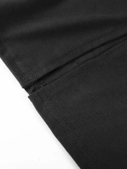 Women's Work Dress Sheath Dress Church Dress Midi Dress Black Dusty Blue 3/4 Length Sleeve Pure Color Fake Two Piece Spring Fall Winter Square Neck Modern Winter Dress Office Fall Dress 2023 S M L XL -HAYz Clothing Shop muicnp1693280878082