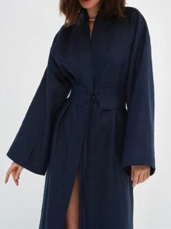 Women's Casual Dress Cotton Dress Wrap Dress Maxi Long Dress Cotton Fashion Basic Outdoor Daily Holiday V Neck Split Tie Belt Long Sleeve Fall Winter Autumn 2023 Loose Fit Navy Blue Green Rose Red 34 Women's Casual Dress Cotton Dress Wrap Dress Maxi Long Dress Cotton Fashion Basic Outdoor Daily Holiday V Neck Split Tie Belt Long Sleeve Fall Winter Autumn 2023 Loose Fit Navy Blue Green Rose Red -HAYz Clothing Shop myrhos1692961117195