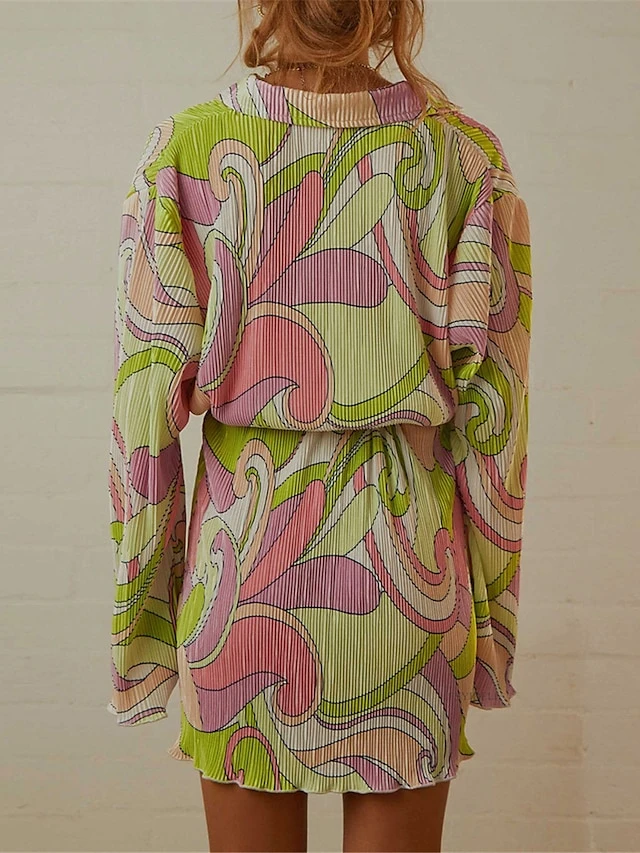 Women's Shirt Dress Casual Dress Mini Dress Outdoor Daily Vacation Polyester Fashion Modern Shirt Collar Lace Up Button Long Sleeve Spring Fall 2023 Loose Fit ArmyGreen Black Dark Pink Floral Pure 10 Women's Shirt Dress Casual Dress Mini Dress Outdoor Daily Vacation Polyester Fashion Modern Shirt Collar Lace Up Button Long Sleeve Spring Fall 2023 Loose Fit ArmyGreen Black Dark Pink Floral Pure - Image 10