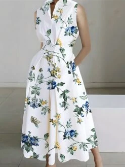 Women's Shirt Dress Casual Dress Swing Dress Maxi Long Dress Outdoor Office Daily Polyester Fashion Modern Shirt Collar Button Pocket Sleeveless Summer Spring 2023 Loose Fit White Pink Navy Blue 8 Women's Shirt Dress Casual Dress Swing Dress Maxi Long Dress Outdoor Office Daily Polyester Fashion Modern Shirt Collar Button Pocket Sleeveless Summer Spring 2023 Loose Fit White Pink Navy Blue -HAYz Clothing Shop nakpwa1689925419377