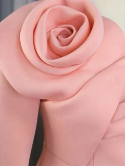 Women's Plus Size Curve Party Dress Bodycon Sheath Dress Plain Midi Dress Long Sleeve Split Off Shoulder Fashion Party Pink Fall Winter XL XXL 3XL 4XL -HAYz Clothing Shop nibozw1694165808154