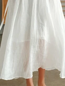 Women's Casual Dress Cotton Linen Dress Swing Dress Maxi Long Dress Cotton Blend Basic Modern Outdoor Daily Vacation V Neck Lace Patchwork Long Sleeve Summer Spring Fall 2023 Regular Fit White Plain 5 Women's Casual Dress Cotton Linen Dress Swing Dress Maxi Long Dress Cotton Blend Basic Modern Outdoor Daily Vacation V Neck Lace Patchwork Long Sleeve Summer Spring Fall 2023 Regular Fit White Plain -HAYz Clothing Shop nnbhoq1682562681833