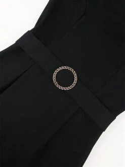 Women's Plus Size Curve Party Dress Black Dress Formal Dress Plain Long Dress Maxi Dress Long Sleeve Lace Stand Collar Fashion Party Black Fall Winter XL XXL 3XL 4XL -HAYz Clothing Shop nnuwmm1694151485248