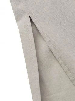 Women's Casual Dress Cotton Linen Dress A Line Dress Maxi Long Dress Cotton Blend Basic Modern Outdoor Daily Crew Neck Pocket Split Short Sleeve Summer Spring 2023 Loose Fit ArmyGreen Black Wine Plain -HAYz Clothing Shop ntwynn1684825419416