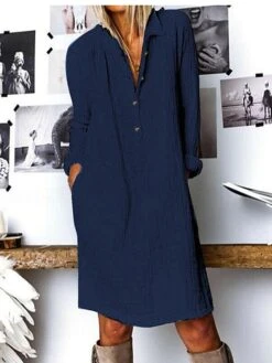 Women‘s Casual Dress Shirt Dress Shift Dress Midi Dress Yellow Navy Blue White Long Sleeve Pure Color Button Winter Fall Spring Shirt Collar Basic Winter Dress Daily Vacation 2023 S M L XL XXL 3XL 13 Women‘s Casual Dress Shirt Dress Shift Dress Midi Dress Yellow Navy Blue White Long Sleeve Pure Color Button Winter Fall Spring Shirt Collar Basic Winter Dress Daily Vacation 2023 S M L XL XXL 3XL -HAYz Clothing Shop oavrbo1630981066115
