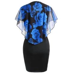 Women‘s Plus Size Curve Party Dress Floral Crew Neck Print Sleeveless Summer Spring Vintage Elegant Mini Dress Formal Work Dress -HAYz Clothing Shop ocpuyb1639122898948