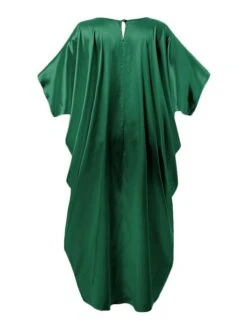 Women's Plus Size Curve Shirt Dress Casual Dress Swing Dress Plain Long Dress Maxi Dress 3/4 Length Sleeve Button V Neck Fashion Outdoor Yellow Orange Fall Winter L XL XXL 3XL 4XL -HAYz Clothing Shop oetgco1693533686952