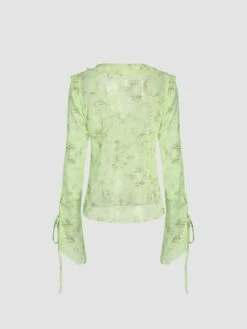 Women's Two Piece Dress Set Casual Dress Skirt Set Outdoor Daily Fashion Streetwear Print Long Dress Maxi Dress V Neck Long Sleeve Floral Slim Pink Green Fall S M L -HAYz Clothing Shop olylhy1693278431254