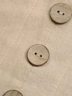 Women's Casual Dress Cotton Linen Dress Mini Dress Linen / Cotton Blend Basic Classic Outdoor Daily Vacation Split Neck Ruffle Button Long Sleeve Fall Winter Autumn 2023 Loose Fit Apricot Plain S M L -HAYz Clothing Shop omkdfa1695014839835