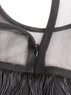 Women‘s Plus Size Curve Prom Dress Party Dress Fringe Dress Long Dress Maxi Dress Black Blue Short Sleeve Pure Color Tassel Fringe Summer Spring Fall Crew Neck Fashion Wedding Guest Vacation -HAYz Clothing Shop oqckak1690945389713