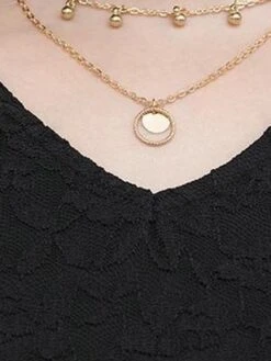 Women's Plus Size Party Dress Lace Dress Cocktail Dress Midi Dress Black 3/4 Length Sleeve Pure Color Lace Spring Fall Winter V Neck Fashion Winter Dress Birthday Wedding Guest 2023 XL XXL 3XL 4XL -HAYz Clothing Shop oypjbc1693535470824