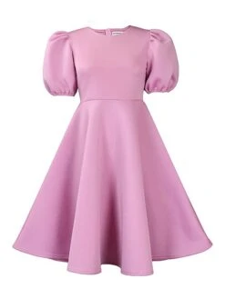 Women‘s Plus Size Curve Flattering Dresses Elegant Apple Shaped Dress Wedding Guest Party Dress Sheath Dress Solid Color Midi Dress Short Sleeve Crew Neck Fashion Party Black White Spring Summer Dress -HAYz Clothing Shop pebdne1676979037908