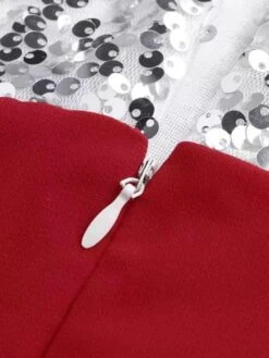 Women‘s Plus Size Curve Party Dress Sequin Dress Homecoming Dress Solid Color Midi Dress Short Sleeve Mesh Patchwork Crew Neck Classic Party Black White Spring Summer XL 3XL 4XL 5XL -HAYz Clothing Shop pgghfq1672986684332