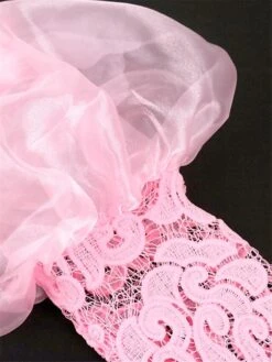 Women‘s Plus Size Curve Party Dress Lace Dress Cocktail Dress Midi Dress White Pink Long Sleeve Pure Color Lace Spring Fall Winter Stand Collar Fashion Wedding Guest Vacation Fall Dress 2023 -HAYz Clothing Shop plieya1690946612320