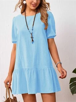 Women's Casual Dress Cotton Linen Dress A Line Dress Mini Dress Cotton Blend Basic Casual Outdoor Daily Crew Neck Ruched Short Sleeve Summer Spring 2023 Loose Fit Black Yellow Sky Blue Plain S M L XL 12 Women's Casual Dress Cotton Linen Dress A Line Dress Mini Dress Cotton Blend Basic Casual Outdoor Daily Crew Neck Ruched Short Sleeve Summer Spring 2023 Loose Fit Black Yellow Sky Blue Plain S M L XL -HAYz Clothing Shop pmwssf1675927947196