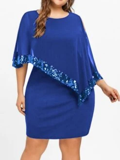 Women‘s Plus Size Curve Party Dress Solid Color Crew Neck Sequins Sleeveless Spring Fall Elegant Midi Dress Party Work Dress 23 Women‘s Plus Size Curve Party Dress Solid Color Crew Neck Sequins Sleeveless Spring Fall Elegant Midi Dress Party Work Dress -HAYz Clothing Shop pnuazj1647398165929