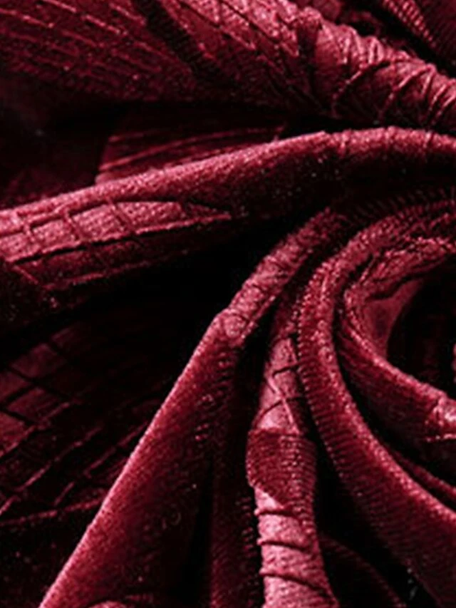 Women's Plus Size Party Dress Velvet Dress Cocktail Dress Midi Dress Black Wine Purple Long Sleeve Leaf Pocket Spring Fall Winter V Neck Fashion Winter Dress Wedding Guest Birthday Loose Fit 2023 XL 12 Women's Plus Size Party Dress Velvet Dress Cocktail Dress Midi Dress Black Wine Purple Long Sleeve Leaf Pocket Spring Fall Winter V Neck Fashion Winter Dress Wedding Guest Birthday Loose Fit 2023 XL - Image 12