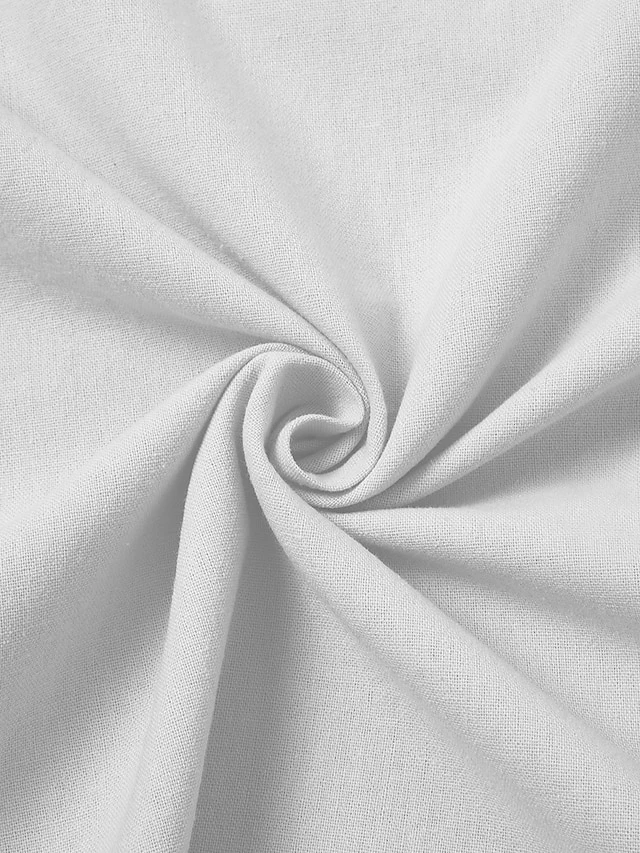 Women's Casual Dress Cotton Linen Dress A Line Dress Midi Dress Polyester Fashion Casual Outdoor Daily Vacation V Neck Button Pocket Short Sleeve Summer Spring 2023 Loose Fit Black White Navy Blue 3 Women's Casual Dress Cotton Linen Dress A Line Dress Midi Dress Polyester Fashion Casual Outdoor Daily Vacation V Neck Button Pocket Short Sleeve Summer Spring 2023 Loose Fit Black White Navy Blue - Image 3