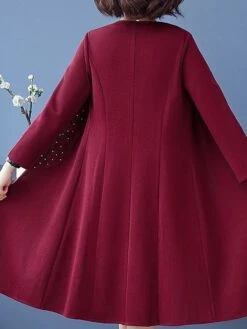 Women's Two Piece Dress Set Casual Dress Print Dress Home Daily Fashion Streetwear Print Midi Dress V Neck Long Sleeve Floral Regular Fit Red Navy Blue Blue Fall Winter L XL XXL 3XL 4XL -HAYz Clothing Shop puymlf1697524581417