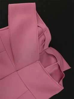 Women's Plus Size Curve Party Dress Bodycon Sheath Dress Plain Midi Dress Short Sleeve Backless Split One Shoulder Fashion Party Pink Spring Fall XL XXL 3XL 4XL -HAYz Clothing Shop pydbpt1694165774022