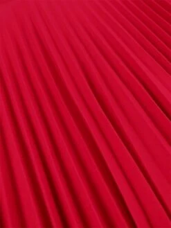 Women's Plus Size Curve Party Dress Cocktail Dress Swing Dress Plain Midi Dress Half Sleeve Pleated One Shoulder Fashion Party Red Fall Winter XL XXL 3XL 4XL -HAYz Clothing Shop qcobsj1694425978164