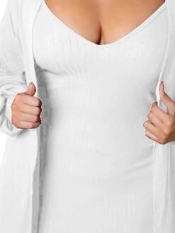 Women's Two Piece Dress Set Casual Dress Skirt Set Home Daily Fashion Streetwear Ribbed Midi Dress Crew Neck Long Sleeve Plain Slim Black White Wine Fall Winter S M L XL XXL 22 Women's Two Piece Dress Set Casual Dress Skirt Set Home Daily Fashion Streetwear Ribbed Midi Dress Crew Neck Long Sleeve Plain Slim Black White Wine Fall Winter S M L XL XXL -HAYz Clothing Shop qcofcl1697597300702