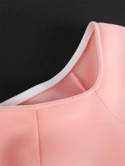 Women's Plus Size Curve Party Dress Bodycon Sheath Dress Plain Midi Dress Long Sleeve Split Off Shoulder Fashion Party Pink Fall Winter XL XXL 3XL 4XL -HAYz Clothing Shop qdglid1694165811870
