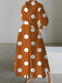 Women's Shirt Dress Casual Dress Swing Dress Maxi Long Dress Outdoor Office Daily Polyester Fashion Modern Shirt Collar Button Pocket Long Sleeve Spring Fall Winter 2023 Loose Fit Black White Pink -HAYz Clothing Shop qesmgu1691048824278