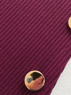 Women's Plus Size Curve Casual Dress Sweater Dress Sheath Dress Plain Midi Dress Long Sleeve Button Split Stand Collar Fashion Daily Black Wine Fall Winter XL XXL 3XL 4XL 5XL -HAYz Clothing Shop qfbxkp1694151467627