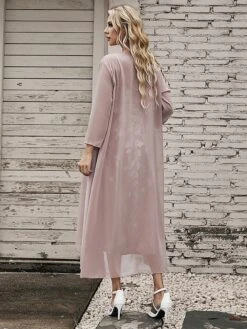 Women's Casual Dress Dress Set Two Piece Dress Long Dress Maxi Dress Purple Brown Green Half Sleeve Flower Print Summer Spring V Neck Fashion Vacation 2023 S M L XL XXL 3XL -HAYz Clothing Shop qflbcb1695873971134