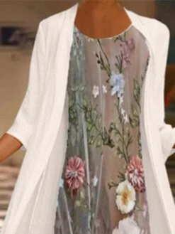 Women's Dress Set Two Piece Dress Chiffon Dress Midi Dress Beige 3/4 Length Sleeve Floral Chiffon Fall Winter Autumn Crew Neck Stylish Loose Fit 2023 M L XL XXL 3XL 4XL 5XL 6 Women's Dress Set Two Piece Dress Chiffon Dress Midi Dress Beige 3/4 Length Sleeve Floral Chiffon Fall Winter Autumn Crew Neck Stylish Loose Fit 2023 M L XL XXL 3XL 4XL 5XL -HAYz Clothing Shop qgvjns1650616087740