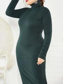 Women's Plus Size Curve Casual Dress Sweater Dress Bodycon Plain Midi Dress Long Sleeve Turtleneck Fashion Daily Black Wine Fall Winter XL XXL 3XL 4XL 5XL 31 Women's Plus Size Curve Casual Dress Sweater Dress Bodycon Plain Midi Dress Long Sleeve Turtleneck Fashion Daily Black Wine Fall Winter XL XXL 3XL 4XL 5XL -HAYz Clothing Shop qhmipf1694151469704