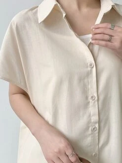 Women's Shirt Dress Casual Dress Maxi Long Dress Outdoor Daily Cotton Linen Basic Classic Shirt Collar Button Short Sleeve Summer Spring 2023 Loose Fit Navy Blue Brown Green Pure Color S M L XL XXL 32 Women's Shirt Dress Casual Dress Maxi Long Dress Outdoor Daily Cotton Linen Basic Classic Shirt Collar Button Short Sleeve Summer Spring 2023 Loose Fit Navy Blue Brown Green Pure Color S M L XL XXL -HAYz Clothing Shop qlrvss1688542122103