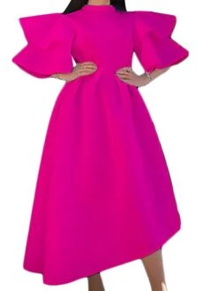 Women‘s Plus Size Curve Party Dress Solid Color Crew Neck Half Sleeve Spring Fall Elegant Modern Maxi Long Dress Formal Party Dress 27 Women‘s Plus Size Curve Party Dress Solid Color Crew Neck Half Sleeve Spring Fall Elegant Modern Maxi Long Dress Formal Party Dress -HAYz Clothing Shop qmebrv1669704983240