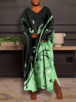 Women's Plus Size Curve Casual Dress Winter Dress Floral Long Dress Maxi Dress Long Sleeve Print V Neck Fashion Outdoor White Pink Fall Winter L XL XXL 3XL 4XL 6 Women's Plus Size Curve Casual Dress Winter Dress Floral Long Dress Maxi Dress Long Sleeve Print V Neck Fashion Outdoor White Pink Fall Winter L XL XXL 3XL 4XL -HAYz Clothing Shop qmtrge1695360874827