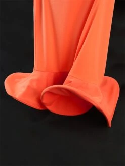 Women's Plus Size Curve Party Dress Bodycon Sheath Dress Plain Midi Dress Sleeveless Ruffle V Neck Fashion Party Orange Spring Fall XL XXL 3XL 4XL -HAYz Clothing Shop qnkdsz1694165787410