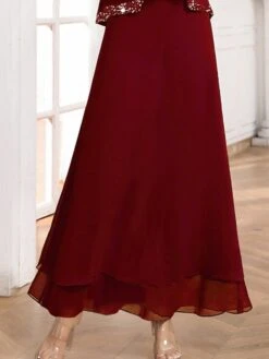 Women's Two Piece Dress Set Velvet Dress Party Dress Party Wedding Guest Elegant Modern Patchwork Long Dress Maxi Dress Crew Neck Long Sleeve Plain Regular Fit Wine Fall Winter S M L XL XXL 5 Women's Two Piece Dress Set Velvet Dress Party Dress Party Wedding Guest Elegant Modern Patchwork Long Dress Maxi Dress Crew Neck Long Sleeve Plain Regular Fit Wine Fall Winter S M L XL XXL -HAYz Clothing Shop qotgvm1697711876263