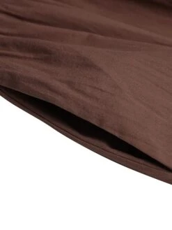 Women's Cotton Linen Dress Casual Dress Maxi Long Dress Linen Boho Casual Winter Dress Daily Holiday Crew Neck Patchwork Long Sleeve Summer Spring Fall Linen Loose Fit Black White Khaki Pure Color S -HAYz Clothing Shop qrbukh1676450221252