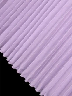 Women's Plus Size Curve Party Dress Work Dress Swing Dress Plain Midi Dress Long Sleeve Pleated Cut Out V Neck Fashion Party Purple Fall Winter XL XXL 3XL 4XL -HAYz Clothing Shop qrizig1694165780587