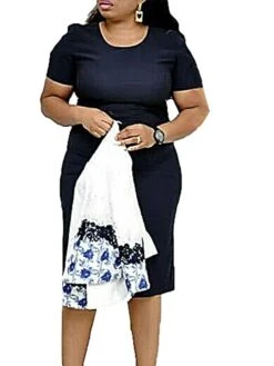 Women‘s Plus Size Curve Work Dress Floral Crew Neck Print 3/4 Length Sleeve Spring Fall Elegant Casual Midi Dress Formal Work Dress 35 Women‘s Plus Size Curve Work Dress Floral Crew Neck Print 3/4 Length Sleeve Spring Fall Elegant Casual Midi Dress Formal Work Dress -HAYz Clothing Shop qvpxzu1630916635493